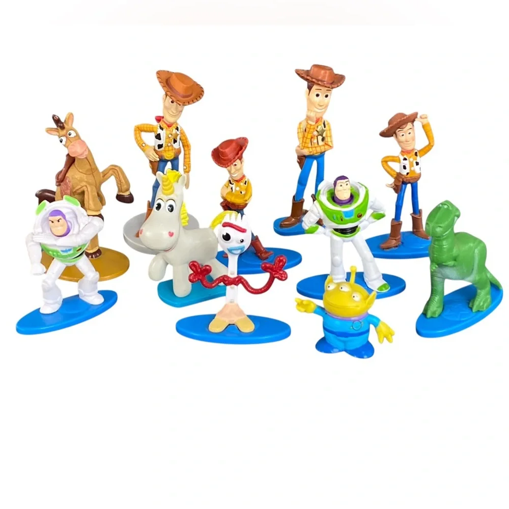 Large Lot 11 Disney Collection Toy Story 3 Mini Figure / Cake Topper Buzz Alien